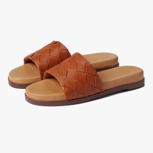 MADEWELL Woven Leather Slide Sandals